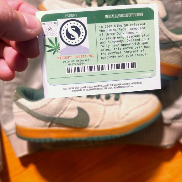 RARE HEMP BUNDLE! Nike SB Dunk Low Bonsai Hemp + BRAND NEW matching SB jacket - Picture 14 of 16